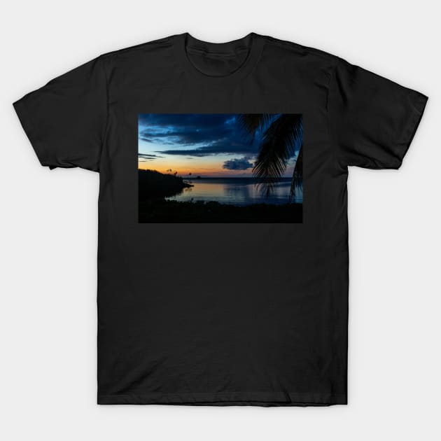 Sunset on Spanish Cay Bahamas T-Shirt by ShootFirstNYC